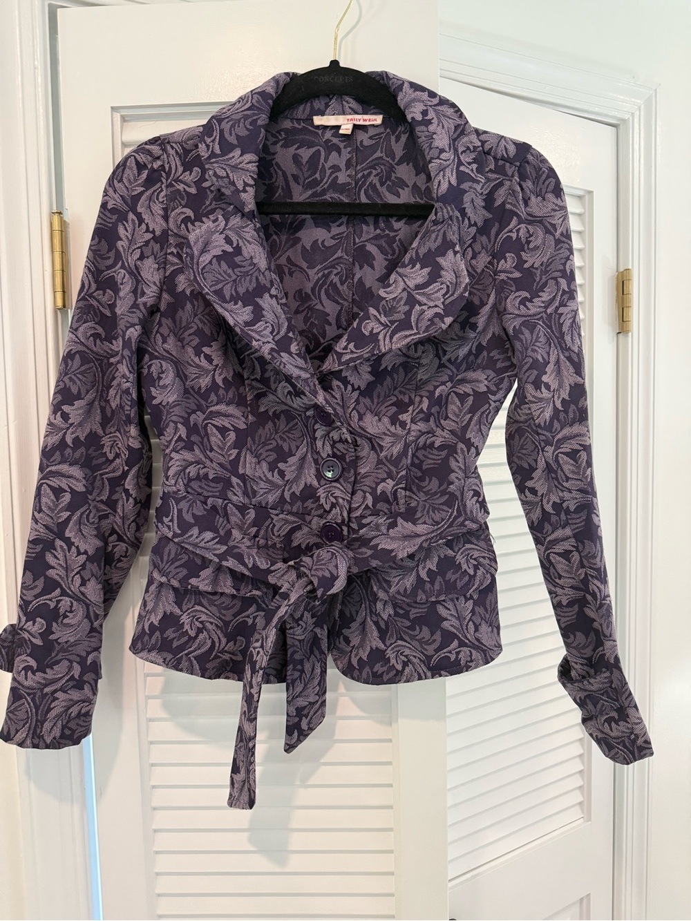 Tally Weijl jacquard belted jacket